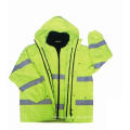 High Visibility 6-in-1 Jacket with Oxford Waterproof Fabric, Meet En